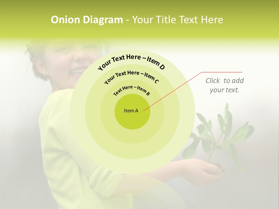 A Little Girl Holding A Plant With A Smile On Her Face PowerPoint Template