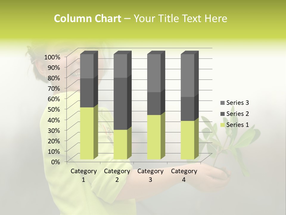 A Little Girl Holding A Plant With A Smile On Her Face PowerPoint Template