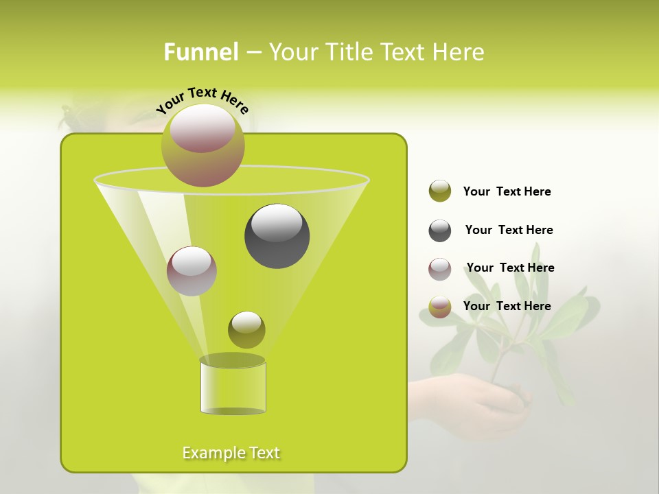 A Little Girl Holding A Plant With A Smile On Her Face PowerPoint Template