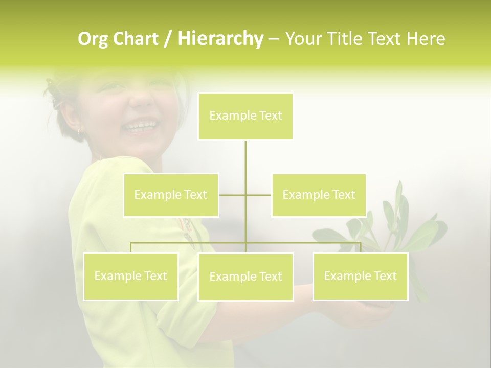 A Little Girl Holding A Plant With A Smile On Her Face PowerPoint Template