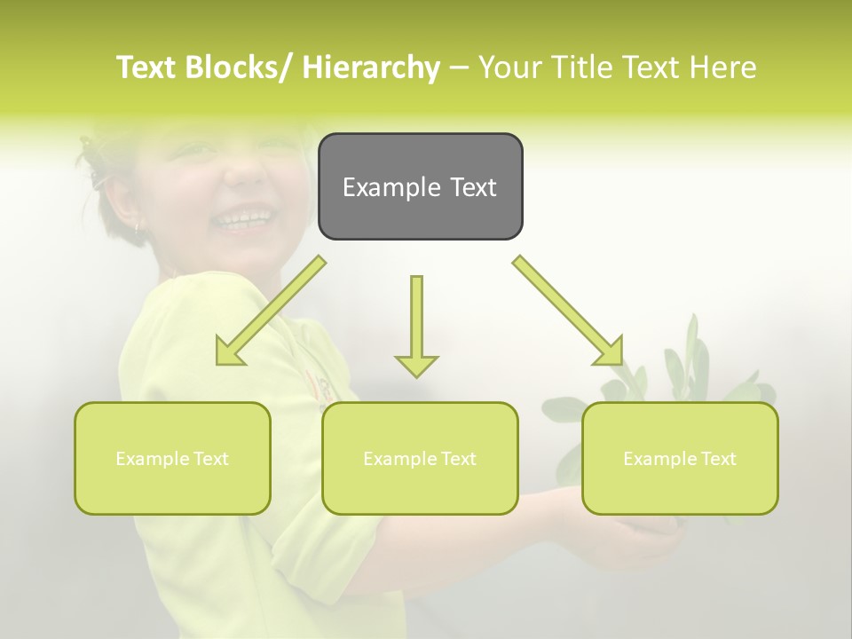 A Little Girl Holding A Plant With A Smile On Her Face PowerPoint Template