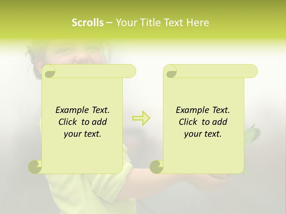 A Little Girl Holding A Plant With A Smile On Her Face PowerPoint Template