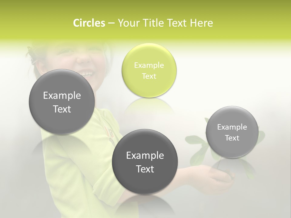 A Little Girl Holding A Plant With A Smile On Her Face PowerPoint Template