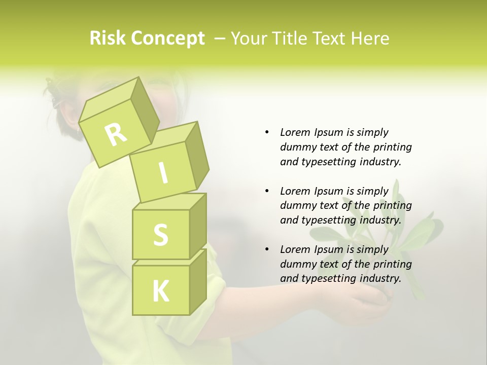 A Little Girl Holding A Plant With A Smile On Her Face PowerPoint Template