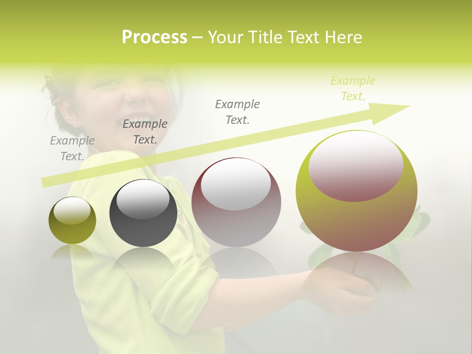 A Little Girl Holding A Plant With A Smile On Her Face PowerPoint Template