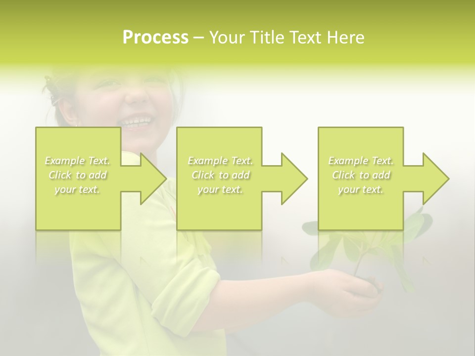 A Little Girl Holding A Plant With A Smile On Her Face PowerPoint Template