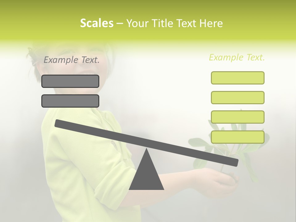 A Little Girl Holding A Plant With A Smile On Her Face PowerPoint Template