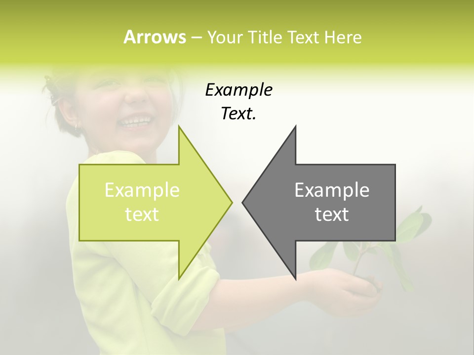 A Little Girl Holding A Plant With A Smile On Her Face PowerPoint Template