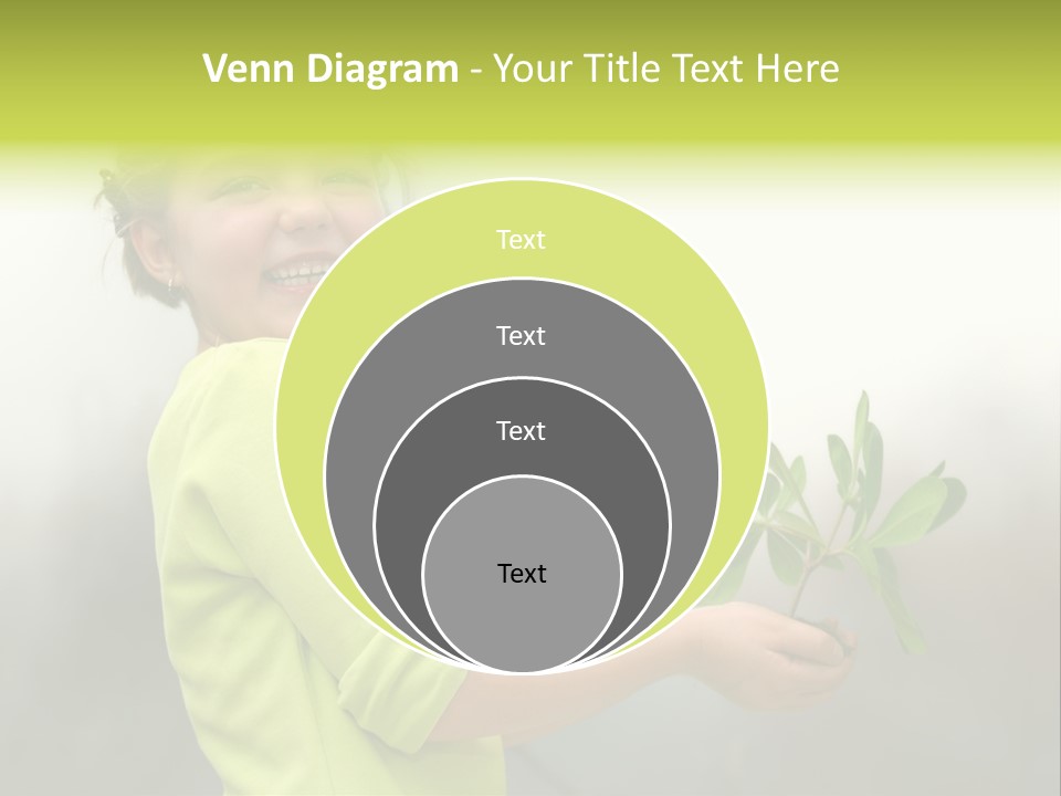 A Little Girl Holding A Plant With A Smile On Her Face PowerPoint Template