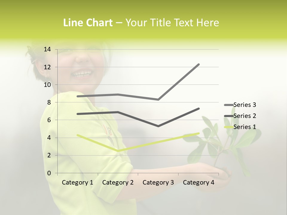 A Little Girl Holding A Plant With A Smile On Her Face PowerPoint Template