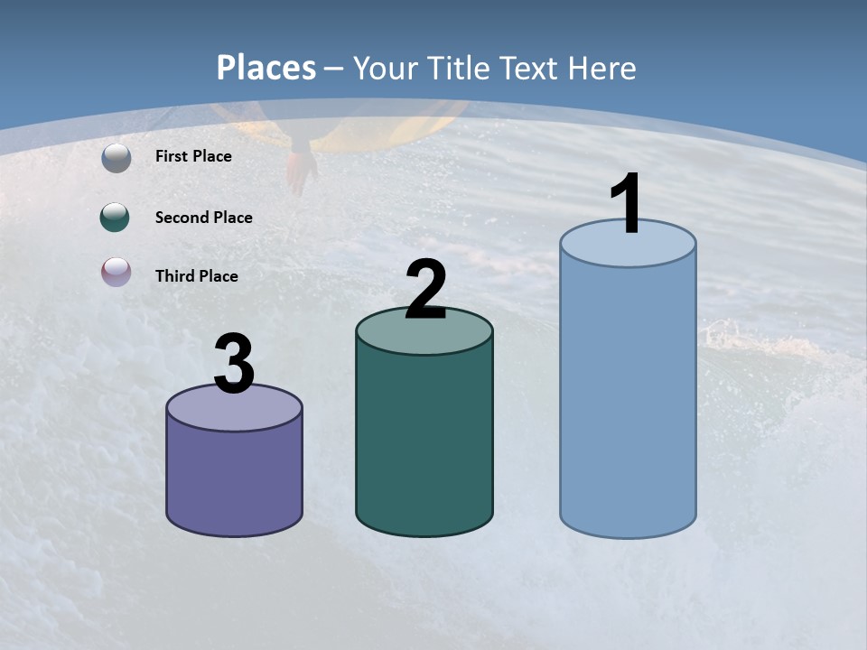 A Surfer Gets Air Above The Waves On The Coast Of California PowerPoint Template