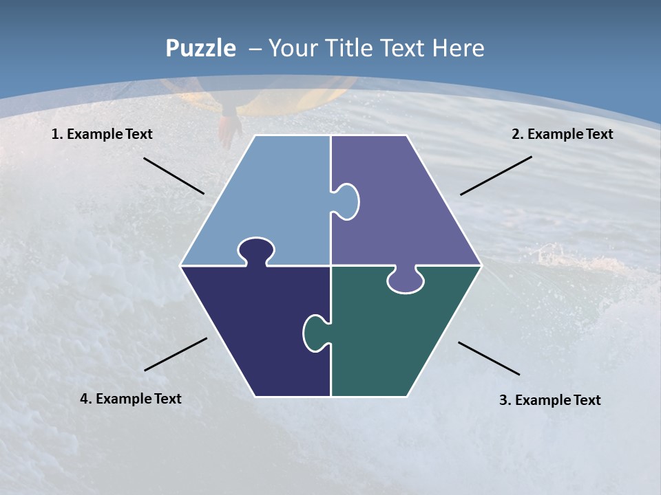 A Surfer Gets Air Above The Waves On The Coast Of California PowerPoint Template