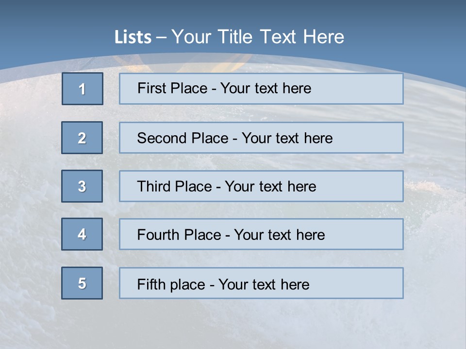 A Surfer Gets Air Above The Waves On The Coast Of California PowerPoint Template