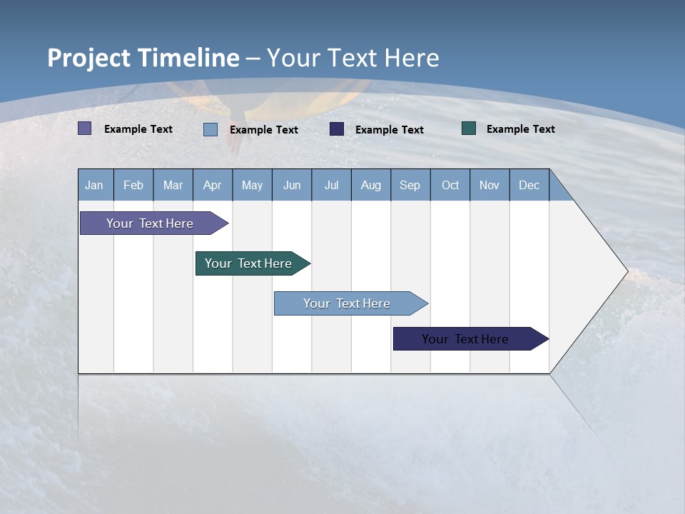 A Surfer Gets Air Above The Waves On The Coast Of California PowerPoint Template