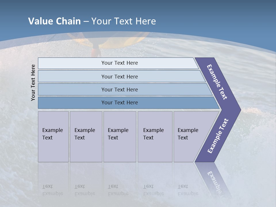 A Surfer Gets Air Above The Waves On The Coast Of California PowerPoint Template