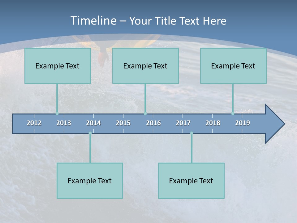 A Surfer Gets Air Above The Waves On The Coast Of California PowerPoint Template