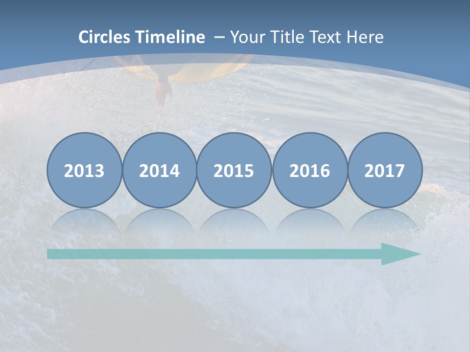 A Surfer Gets Air Above The Waves On The Coast Of California PowerPoint Template