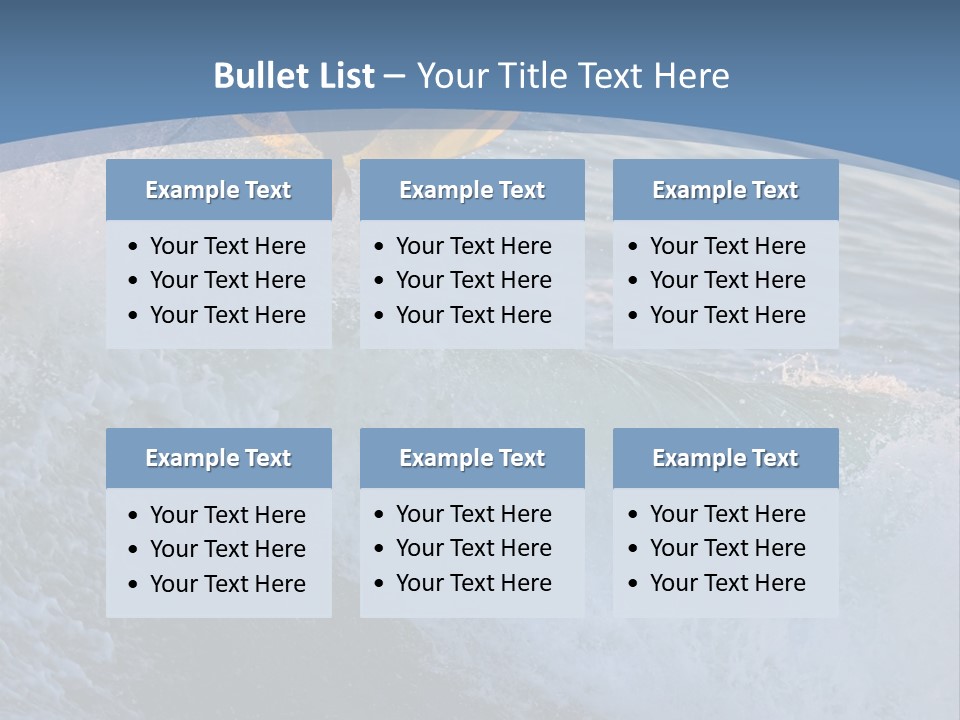 A Surfer Gets Air Above The Waves On The Coast Of California PowerPoint Template