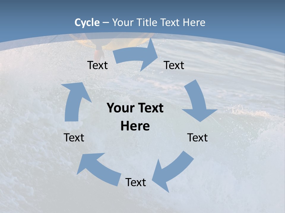 A Surfer Gets Air Above The Waves On The Coast Of California PowerPoint Template