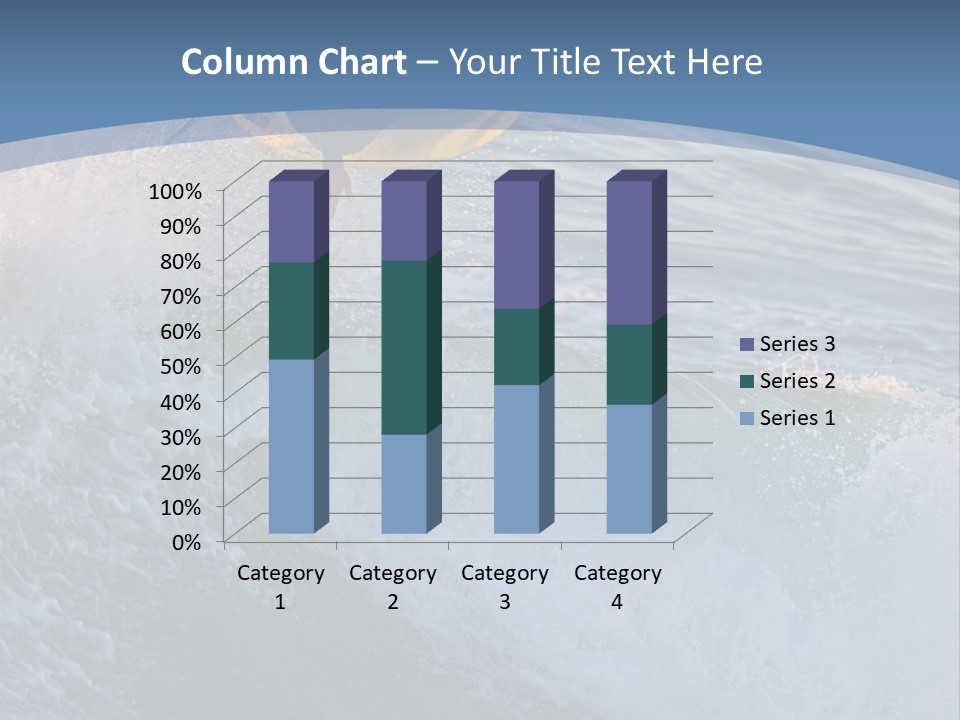 A Surfer Gets Air Above The Waves On The Coast Of California PowerPoint Template