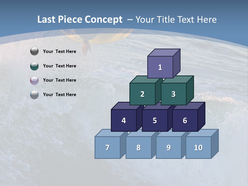 A Surfer Gets Air Above The Waves On The Coast Of California PowerPoint Template