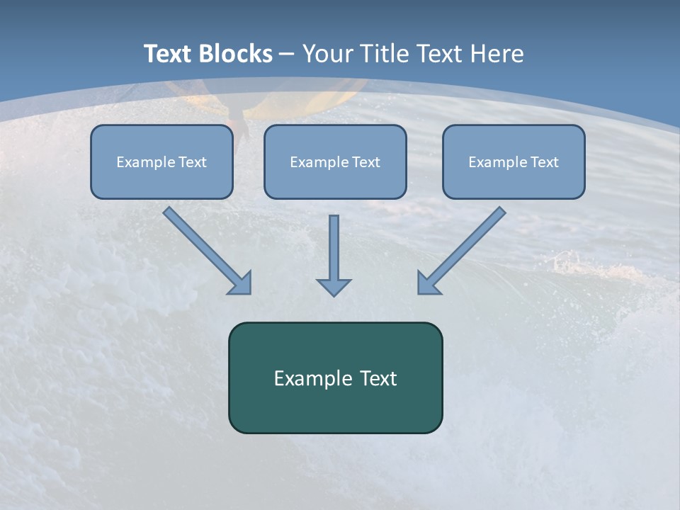 A Surfer Gets Air Above The Waves On The Coast Of California PowerPoint Template