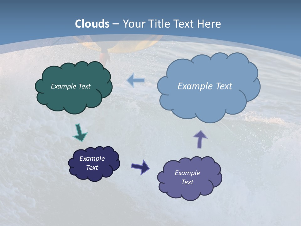 A Surfer Gets Air Above The Waves On The Coast Of California PowerPoint Template