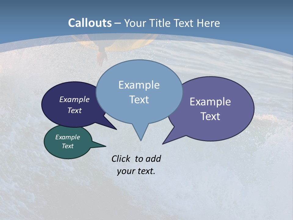 A Surfer Gets Air Above The Waves On The Coast Of California PowerPoint Template