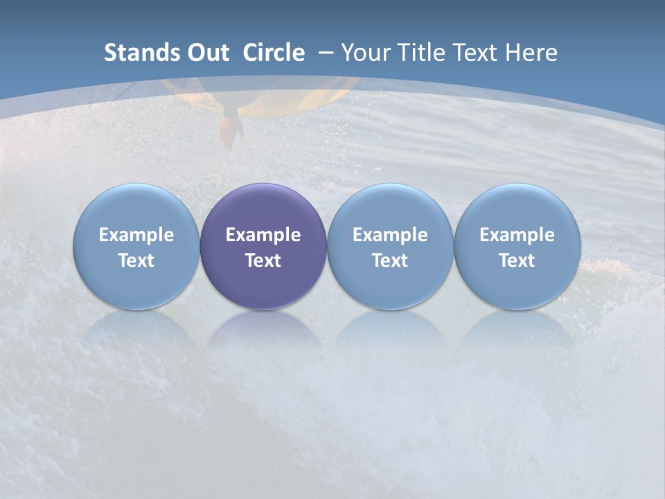 A Surfer Gets Air Above The Waves On The Coast Of California PowerPoint Template