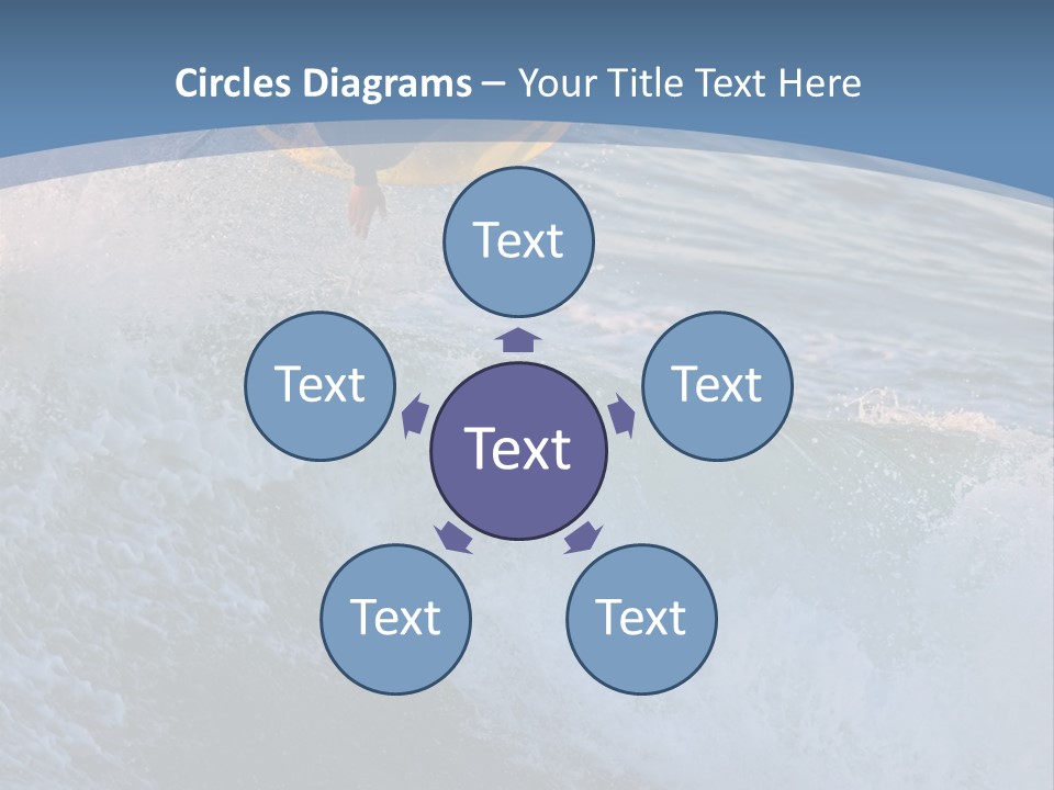 A Surfer Gets Air Above The Waves On The Coast Of California PowerPoint Template