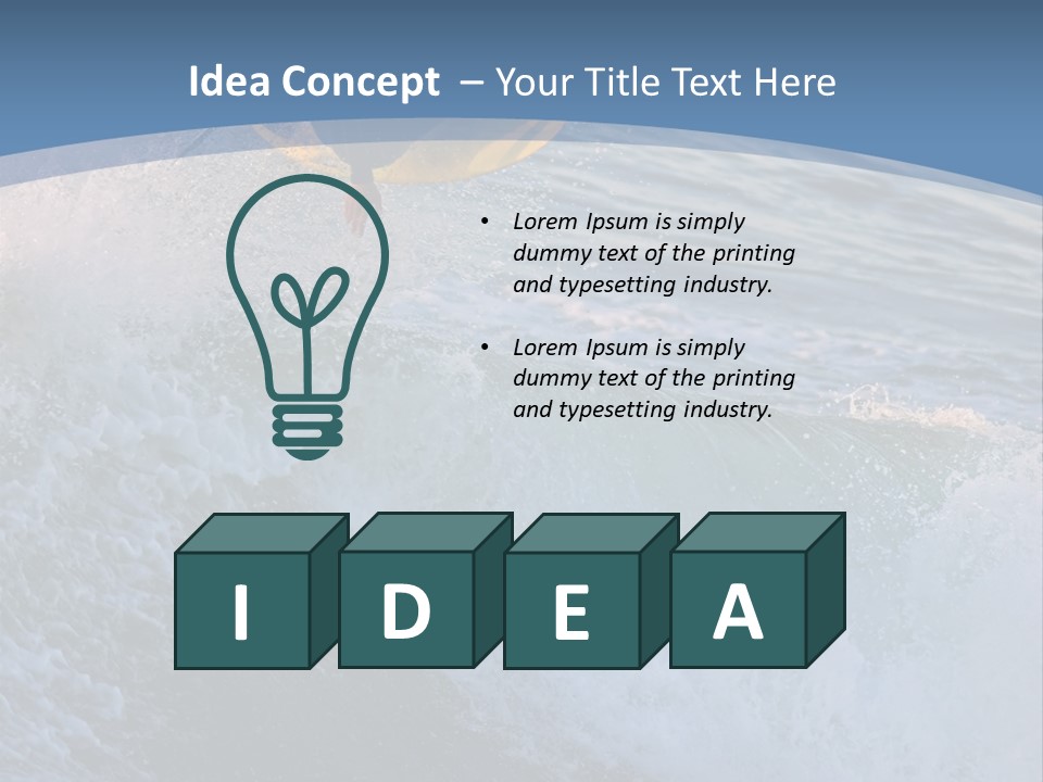 A Surfer Gets Air Above The Waves On The Coast Of California PowerPoint Template