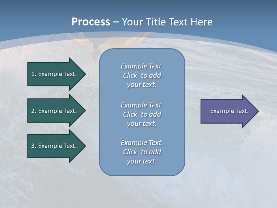 A Surfer Gets Air Above The Waves On The Coast Of California PowerPoint Template