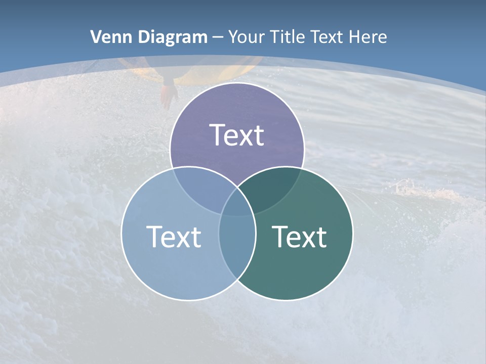 A Surfer Gets Air Above The Waves On The Coast Of California PowerPoint Template