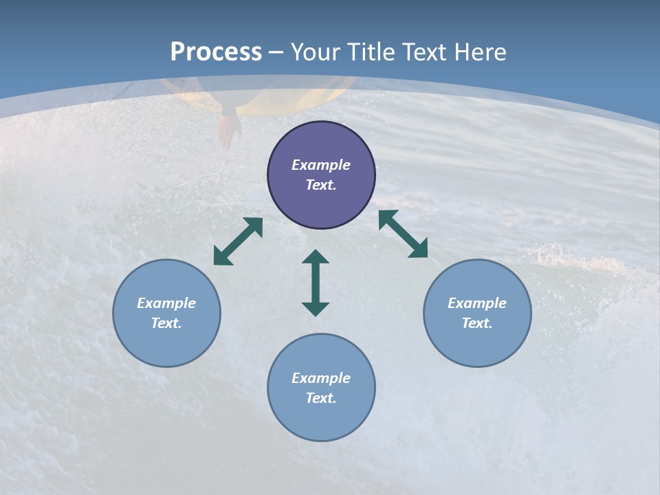 A Surfer Gets Air Above The Waves On The Coast Of California PowerPoint Template