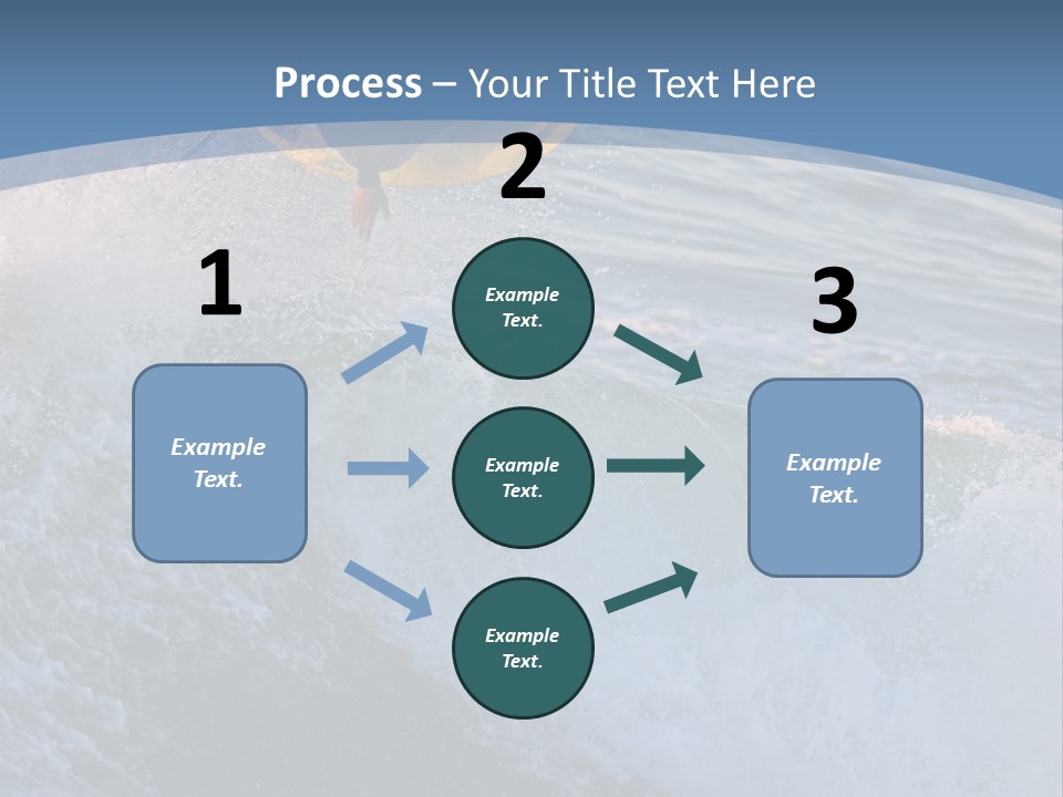 A Surfer Gets Air Above The Waves On The Coast Of California PowerPoint Template