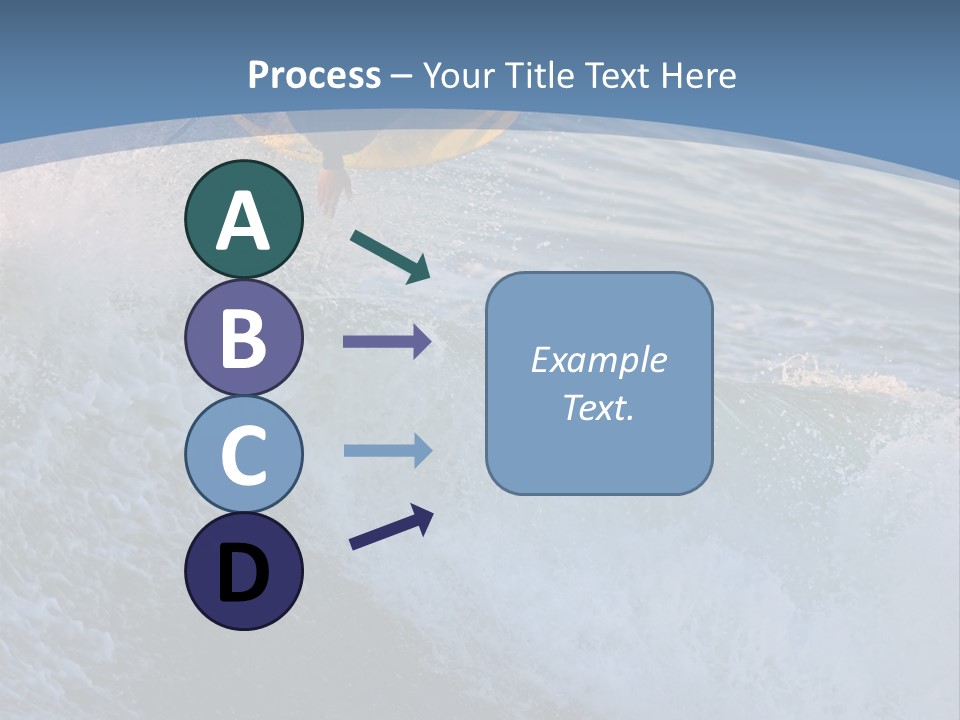 A Surfer Gets Air Above The Waves On The Coast Of California PowerPoint Template