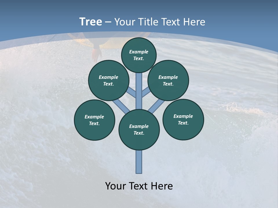 A Surfer Gets Air Above The Waves On The Coast Of California PowerPoint Template