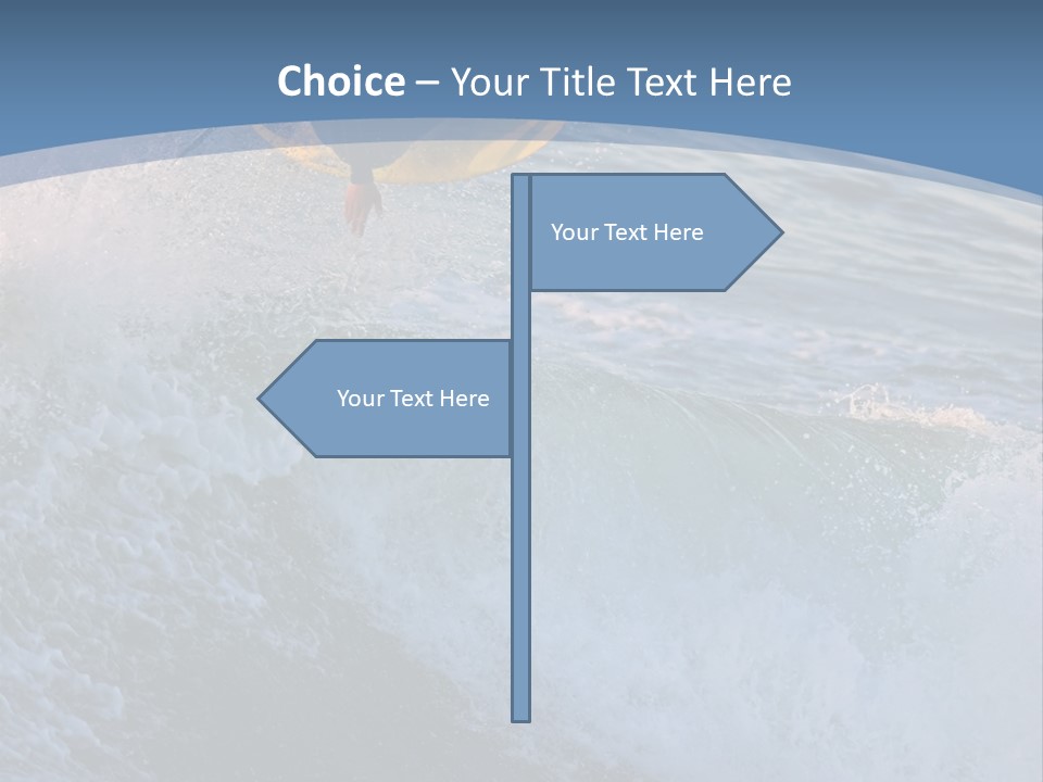 A Surfer Gets Air Above The Waves On The Coast Of California PowerPoint Template