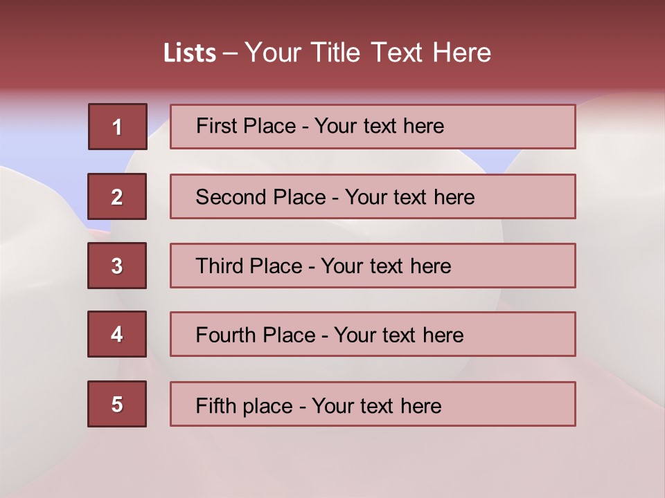 A Group Of Teeth On A Blue Background PowerPoint Template