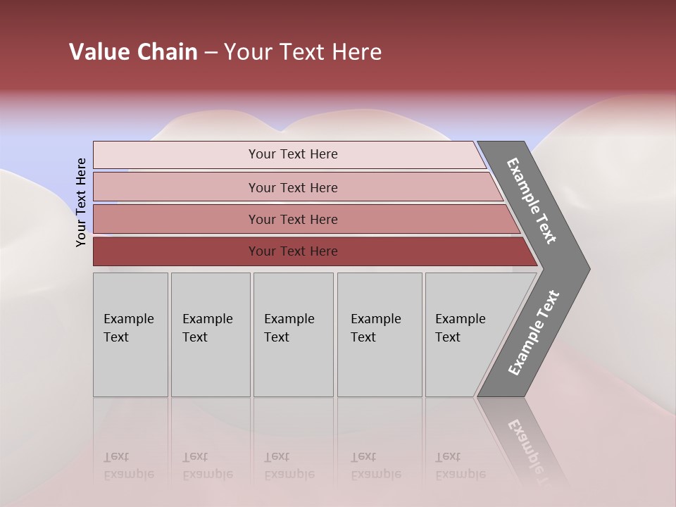 A Group Of Teeth On A Blue Background PowerPoint Template