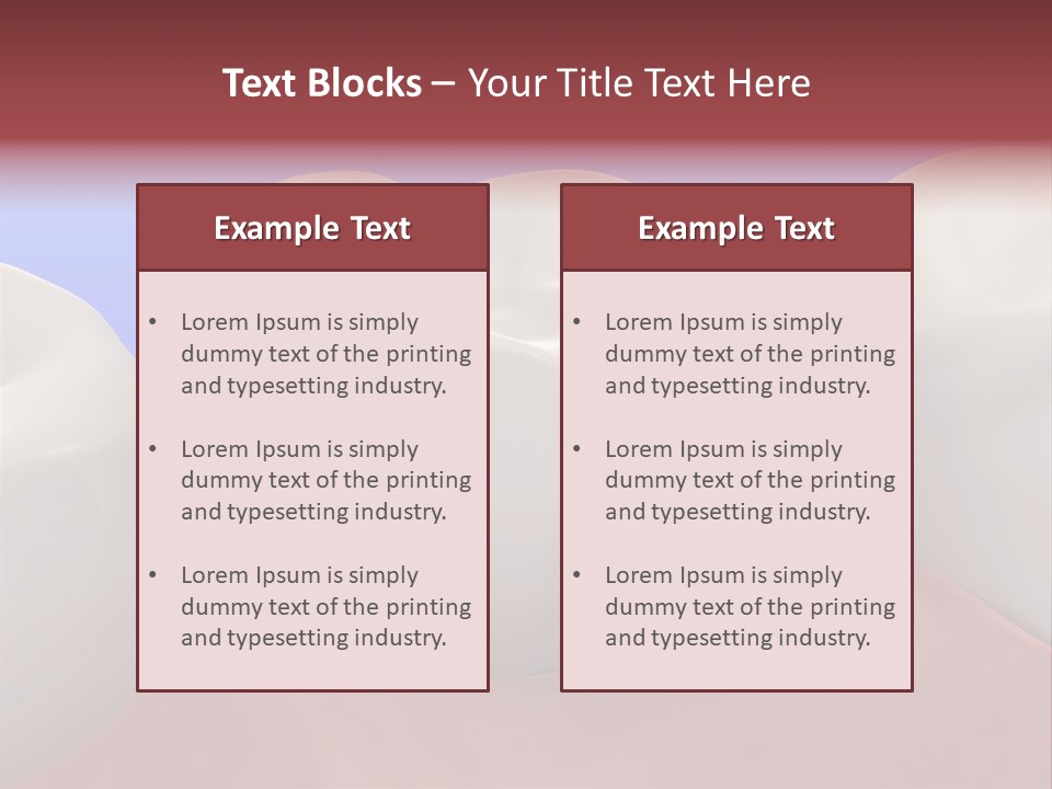 A Group Of Teeth On A Blue Background PowerPoint Template