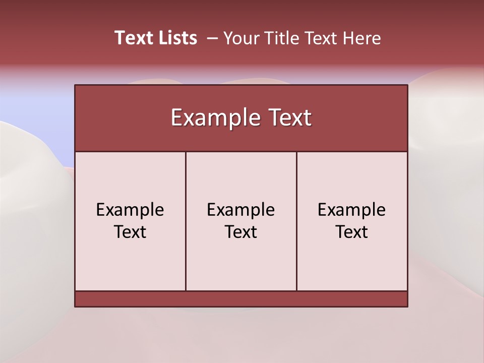 A Group Of Teeth On A Blue Background PowerPoint Template