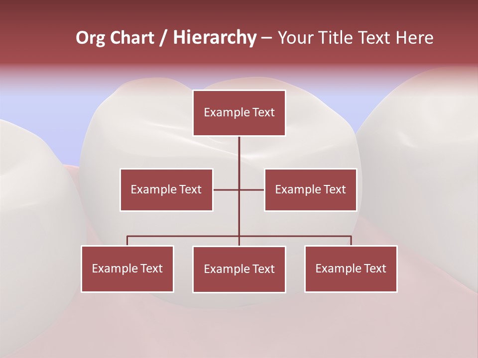 A Group Of Teeth On A Blue Background PowerPoint Template