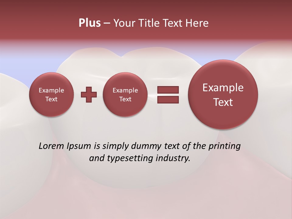 A Group Of Teeth On A Blue Background PowerPoint Template