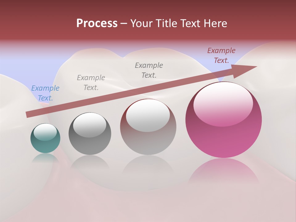A Group Of Teeth On A Blue Background PowerPoint Template
