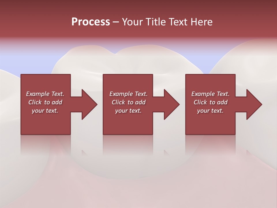 A Group Of Teeth On A Blue Background PowerPoint Template