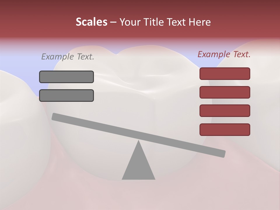 A Group Of Teeth On A Blue Background PowerPoint Template