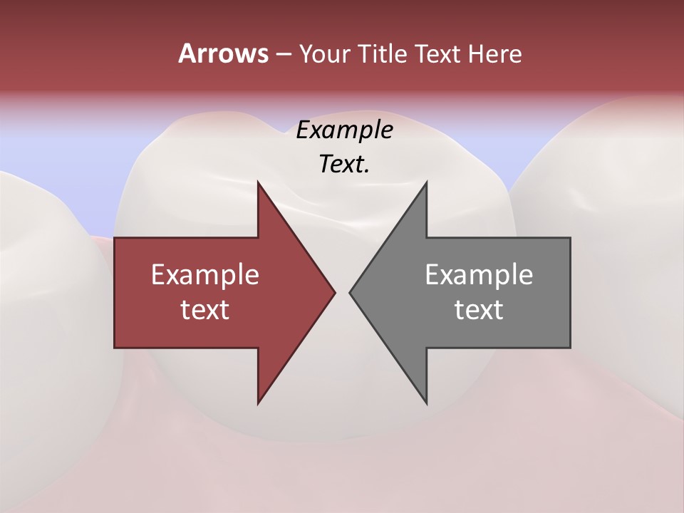 A Group Of Teeth On A Blue Background PowerPoint Template