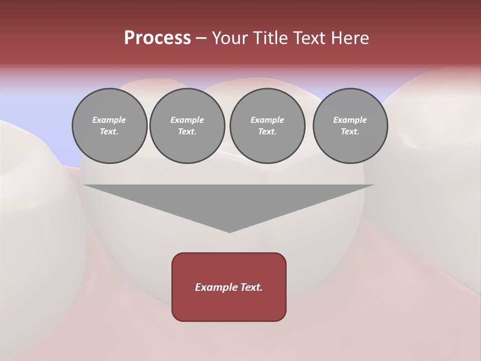 A Group Of Teeth On A Blue Background PowerPoint Template
