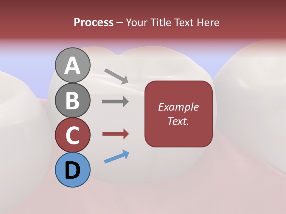 A Group Of Teeth On A Blue Background PowerPoint Template